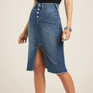 Ariat high rise denim skirt
